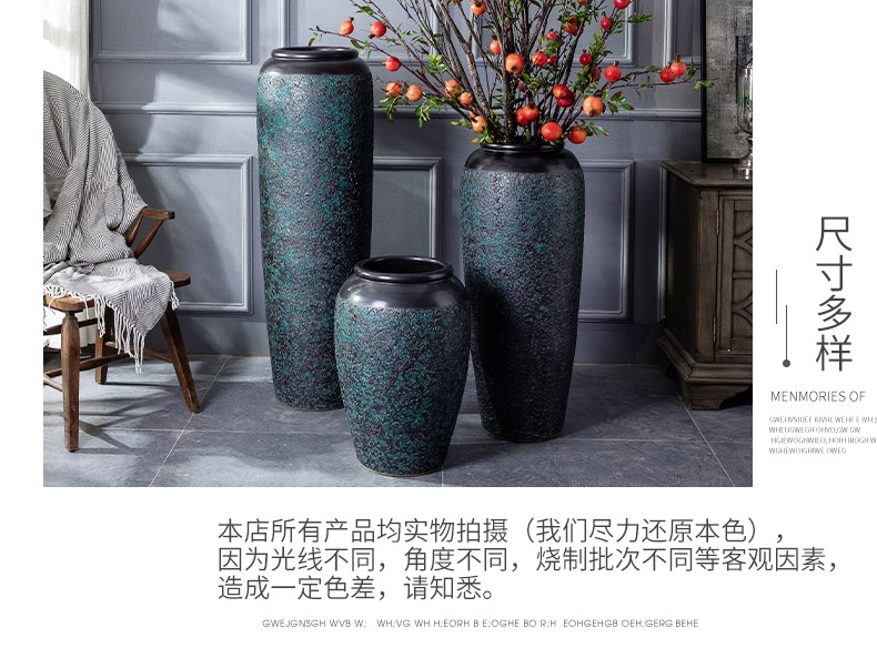 Restoring ancient ways is the sitting room of large vases, ceramic flower arranging furnishing articles contracted and I creative window dry flower decoration decoration