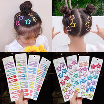  Back of the head bb clip five-pointed star hair accessories Girl hairpin Cute princess headdress star clip Headdress side clip hairpin