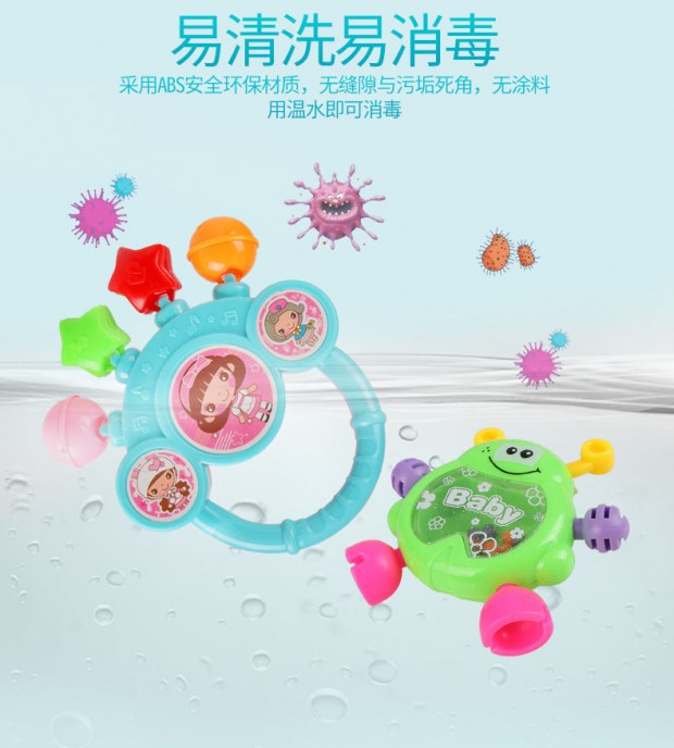Đồ chơi trẻ em 3-6-12 tháng tuổi trẻ sơ sinh lục lạc 0-1 tuổi Câu đố bé giáo dục sớm trẻ em nướu tay - Đồ chơi nhạc cụ cho trẻ em dan piano cho be