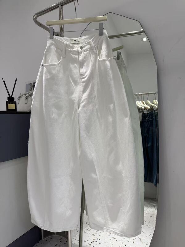 8109 Model Mv Summer New High-Waisted Wide-Leg Scimitar Jeans, S Waist Size 68, Hip Size 124, Length 110