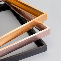 Aluminum alloy line photo frame Trapezoidal profile brushed advertising poster frame Nordic simple three-dimensional oil painting frame customization