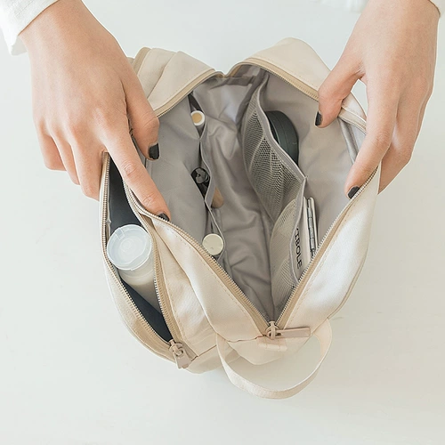 Портативная система хранения с разделителями для путешествий, брендовая вместительная и большая косметичка, популярно в интернете