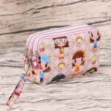 桃梓 Модная универсальная большая цепочка с молнией, длинная ключница, маленькая сумка клатч