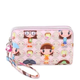 桃梓 Модная универсальная большая цепочка с молнией, длинная ключница, маленькая сумка клатч