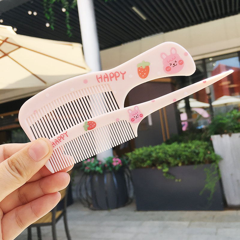 Children's comb girl anti - static without wounding 2 pupils with baby cartoon animal comb comb