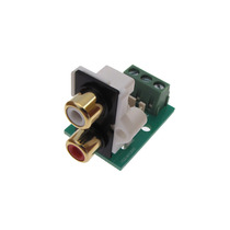 RCA lotus socket audio stereo terminal board XH2 54 socket screw terminal gold plated