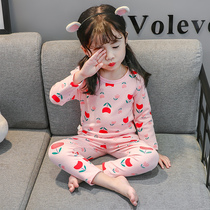 Baby girl pajamas set spring and autumn baby boy 0 cotton 1 autumn clothes 2 long sleeve 3 year old girl autumn and winter home clothes