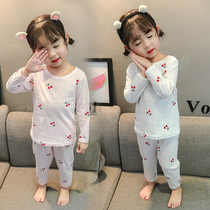 Girls pajamas Spring and Autumn Cotton Thin 2 Princess 5 Childrens Long Sleeve Home Clothing Set 1-3 Years Old Girl Baby Summer 4