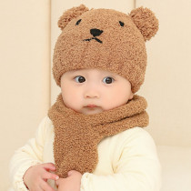 Baby hat autumn and winter 1 baby winter ear protection 2 newborn children children boys and girls 3 years old Korean version of tide