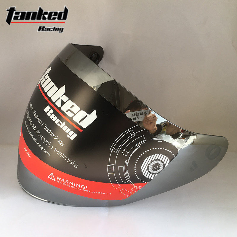 Tanked Tank Safety Helmet T536 Half Armor Original Fitting Safety Helmet Base Lens Transparent Anti-Fog Tea Color Silvered