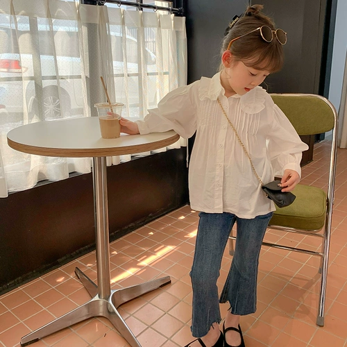 yojia Джинсы, штаны-клёш, детские штаны, новая коллекция, осенние