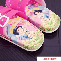 Foreign Trade Children Cool Slippers Summer Princess Girls Anti-Slip Bath Bathroom Home Home Soft-bottom Parent-child