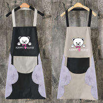 Apron Home Kitchen Erasable Hand Fashion Women Waterproof and Oil-proof Mens Long Sleeve Cover Work Adult Custom logo