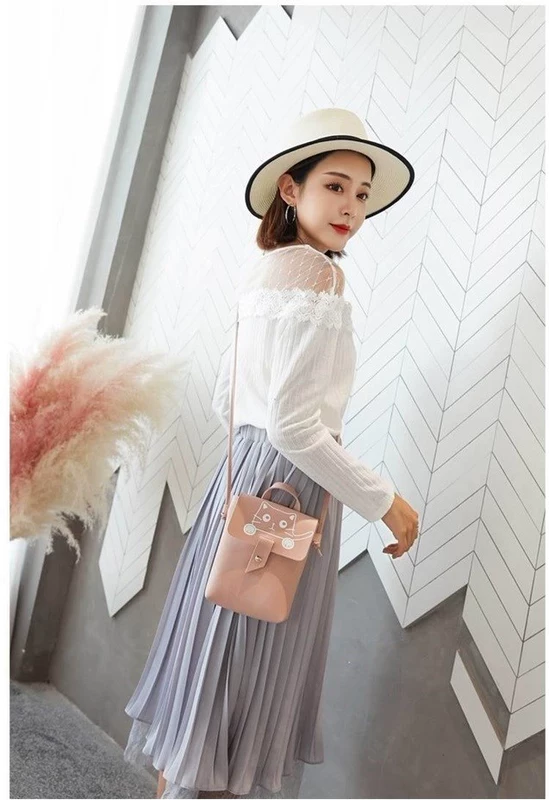 Quảng Châu vận chuyển điện thoại di động túi nữ in túi mini Phiên bản Hàn Quốc của vai Messenger Túi nữ dễ thương ví sinh viên - Túi điện thoại túi đeo chéo da