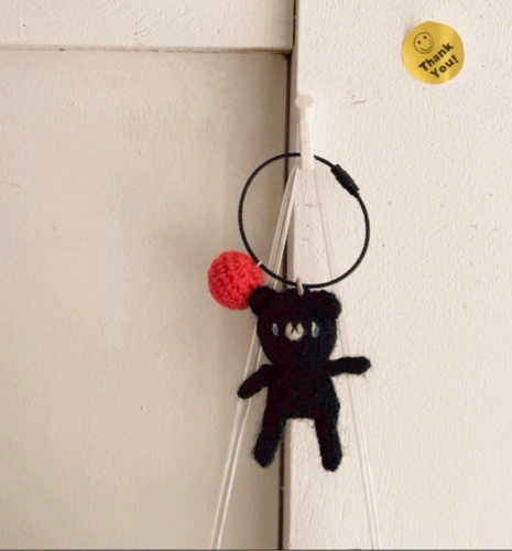 Брендовый плетеный милый брелок ручной работы, Южная Корея, с медвежатами