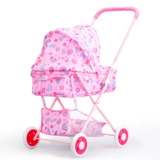 Большая реалистичная детская прогулочная коляска, семейная игрушечная машина для принцессы, складная кукла