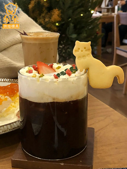 可爱挂杯猫咪卡通饼干模具曲奇黄油咖啡下午茶挂耳diy装饰烘焙磨