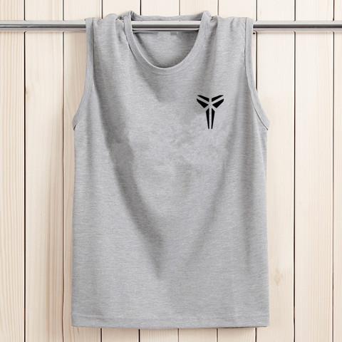 Mồ hôi vest vest vai mùa hè nam không tay thể thao Áo thun bóng rổ thể dục cotton áo thun chơi lỏng - Lót ao thể thao