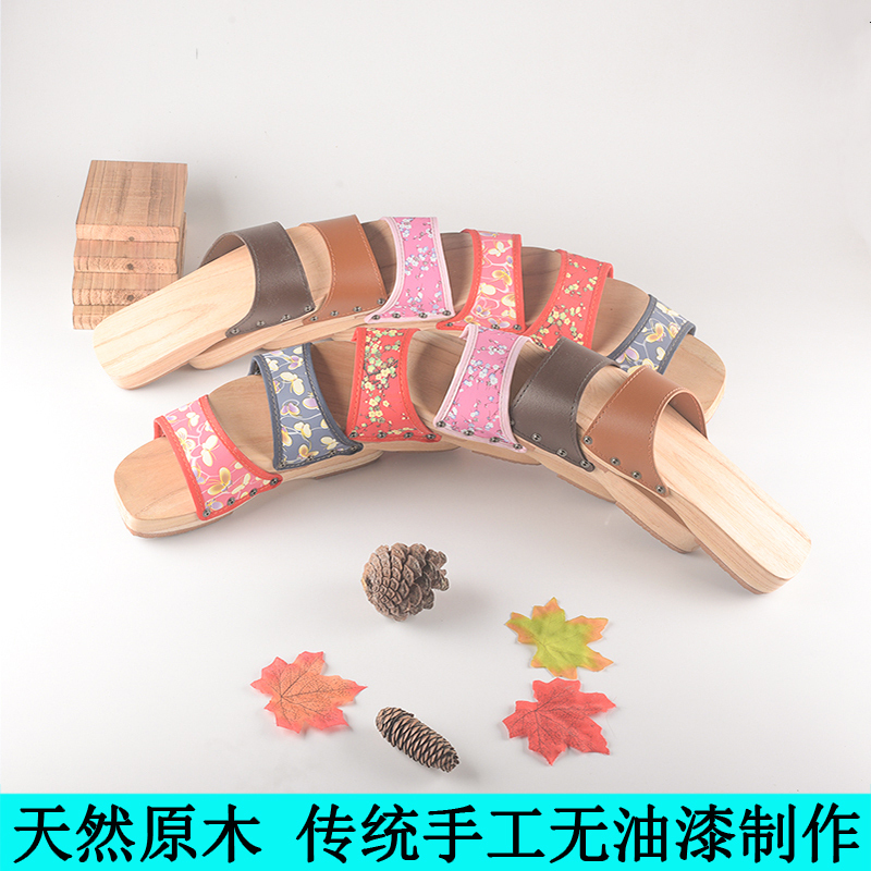 Wooden Slippers, Clogs, Chinese Style Wooden Slippers for Women, Guangxi Wooden Slippers for Women, Summer Wooden Shoes, Clogs