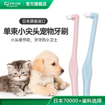 Japan imported ci small pointed head single bundle cat pet toothbrush teeth soft hair stones oral cleaning teeth