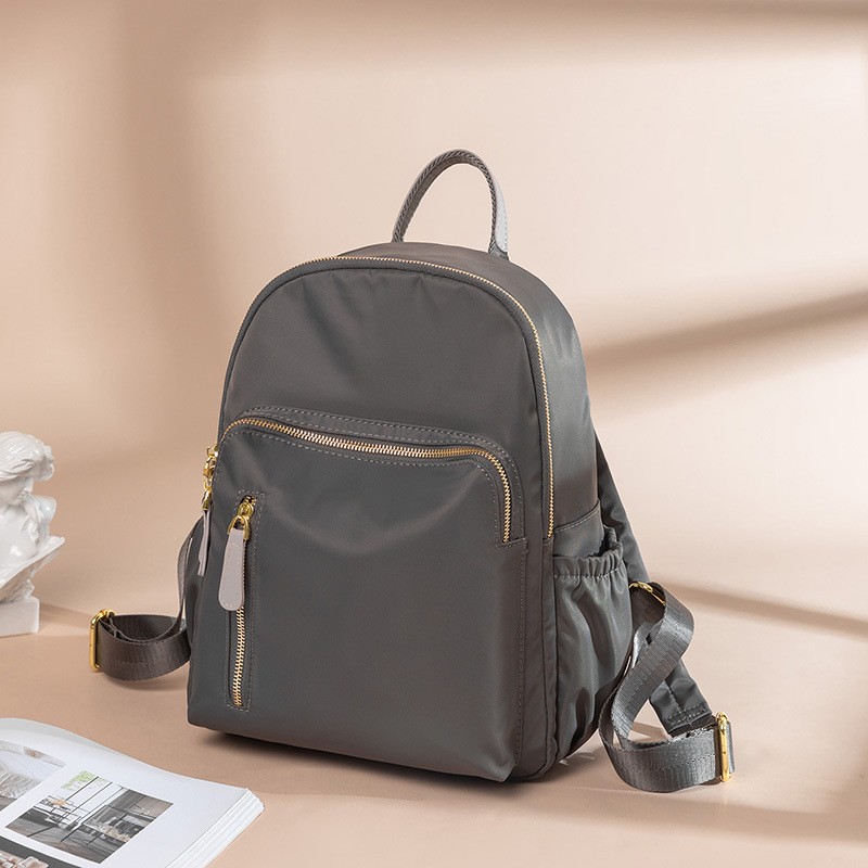 French counter Cins Kuku~ women's backpack anti-splashing simple Oxford cloth backpack large-capacity lightweight school bag