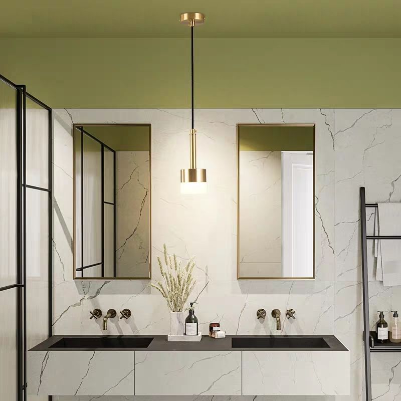 Nordic Wall-mounted Right Angle Square Mirror Square Mirror wall-mounted mirror Bathroom Mirror bathroom mirror Hotel Minjuku Bathroom Mirror