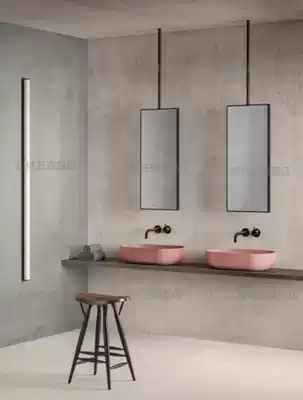 Boom mirror right angle square boom mirror Beauty Mirror cosmetic mirror ceiling hanging mirror hotel room hotel room homestay hanging mirror