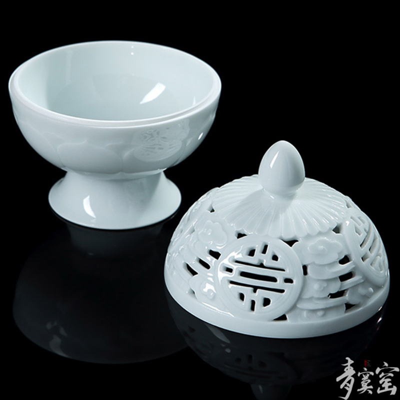 Up with green was censer jingdezhen ceramic smoked the present household indoor aloes sandalwood incense buner nerves