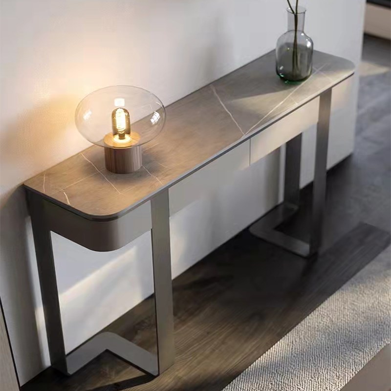 Italian-style modern table light luxury style porch end view table living room entry modern table corridor aisle modern cabinet