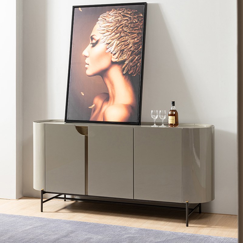 Minimalist light luxury porch cabinet modern minimalist Italian dining cabinet living room entrance door decoration storage cabinet home cabinet