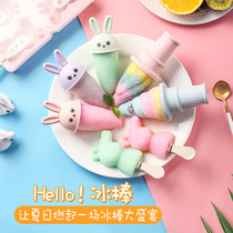 Making popsicle children ice cream stick mold Home Mini model homemade ice cream set cute cartoon Snow Bar