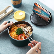 Stainless steel student insulated lunch box boys large capacity men office workers portable bowl lunch box lunch box simple