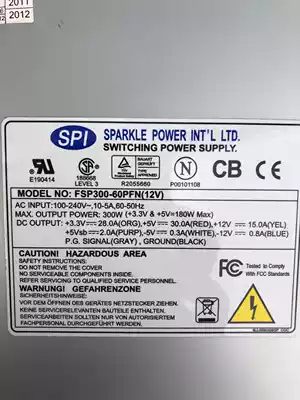 Spot Quan Han FSP300-60PFN 12v ASM industrial computer equipment power supply 300W Color New