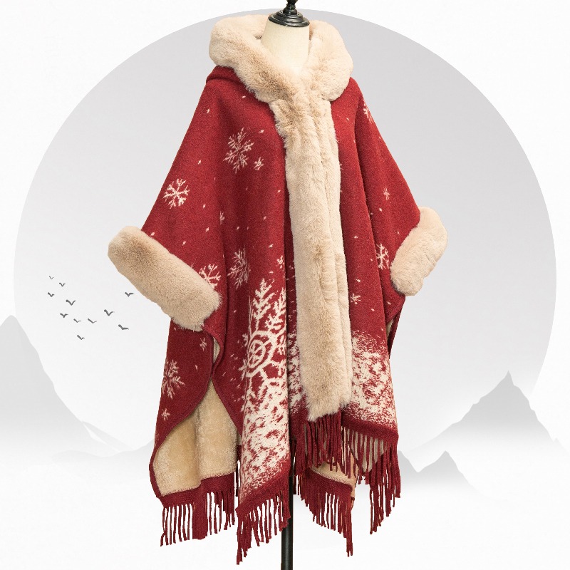 Cheongsam Shawl Cape Winter Wear 2026 New Style Warm Red Outerwear Elegant High-End Fleece-Lined Autumn and Winter Petite Women Cheongsam Shawl Cape Winter Wear 2026 New Style Warm Red Outerwear Elegant High-End Fleece-Lined Autumn and Winter Petite Women