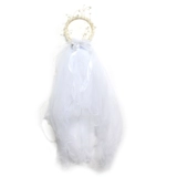 Девочки с светящимися вуалью дети с лампами с лампами, короной, Sulang Soft Yarn Super Umermital Boad, фотографируйте, чтобы жениться под подружками невесты.