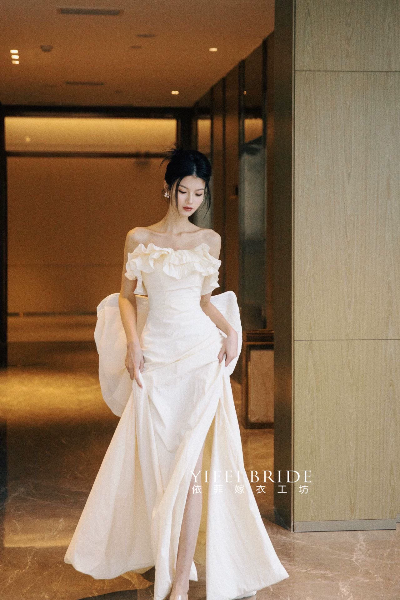 Аренда действительно нишевого дизайнера Bai Yi Xu Gao Ding Dress [Chu Man] Наряд на утро