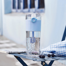 Plastic Cup tritan sports water Cup for men and women portable simple fitness anti-drop non-toxic high temperature transparent tea cup