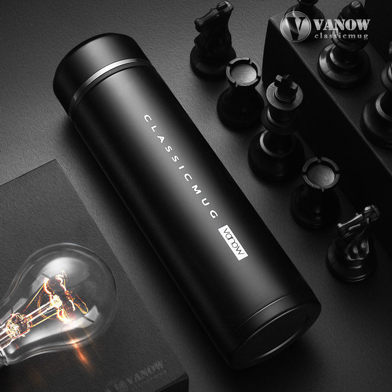 UK Vanow thermos cup men's female 316 stainless steel large capacity stainless steel tea cup tea student water cup