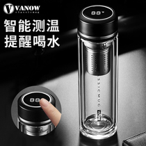 British vanow glass for men and women double insulation high-end thick anti-drop water cup made tea cup for personal purpose