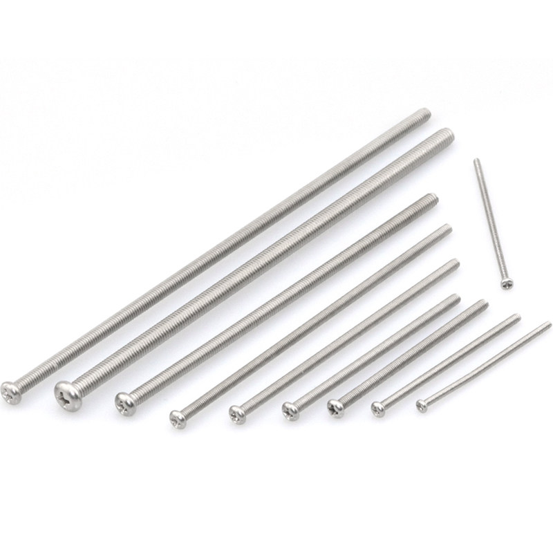 304 stainless steel lengthened screw cross round head screws extra-long screw lengthened rod M2M2 5M3M4M5M6M8