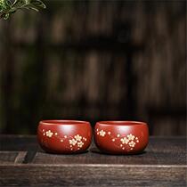 Purple clay teapot personal tea cup Yixing raw ore Dahongpao mouth cup Kung Fu teapot tea set accessories