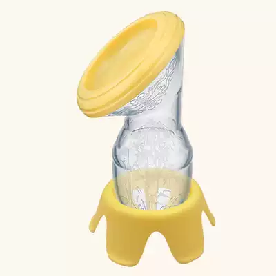 Breast pump manual large suction breast milk collector contact leak milk milking machine silicone pull milk collector painless