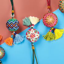 Hand Bow Ball Ancient Wind Decoration Lovers Gift Handmade Creative Gift Car Hanging Accessories Hanfu Costume to be accompanied by a hand