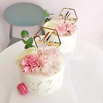 Mothers Day cake Decorative Inserts Mother Festival Goddess Festival carnations Baking Dessert Table Dress-in-Costume Pendulum