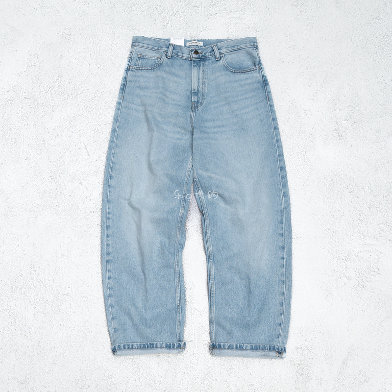 In Stock Carhartt Wip W' Brandon Pant Women's Wide-Leg Loose Washed Jeans 035892 In Stock Carhartt Wip W' Brandon Pant Women's Wide-Leg Loose Washed Jeans 035892