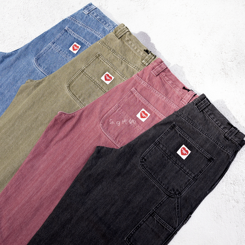 In-Stock Carhartt Wip Ethan Double Knee Heart-Shaped Double Knee Washed Jeans A261038 In-Stock Carhartt Wip Ethan Double Knee Heart-Shaped Double Knee Washed Jeans A261038