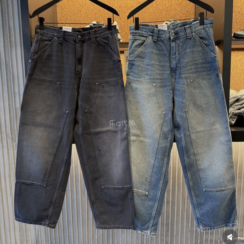 In-Stock Carhartt Wip Og Double Knee Pant Double-Knee Washed Distressed Jeans 26Ss