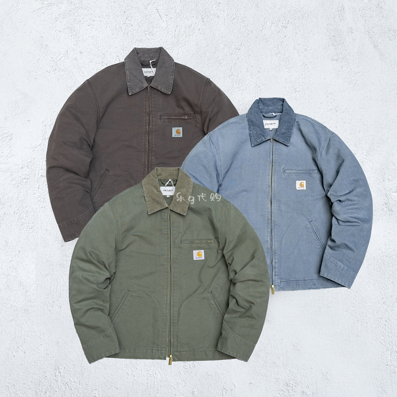 In Stock Carhartt Wip Detroit Jacket Carhartt Lightweight Canvas Washed Detroit 26Ss