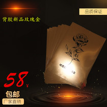 Inkjet printed PET (rose gold film) appeared rose metal card sign brand sign sign sign