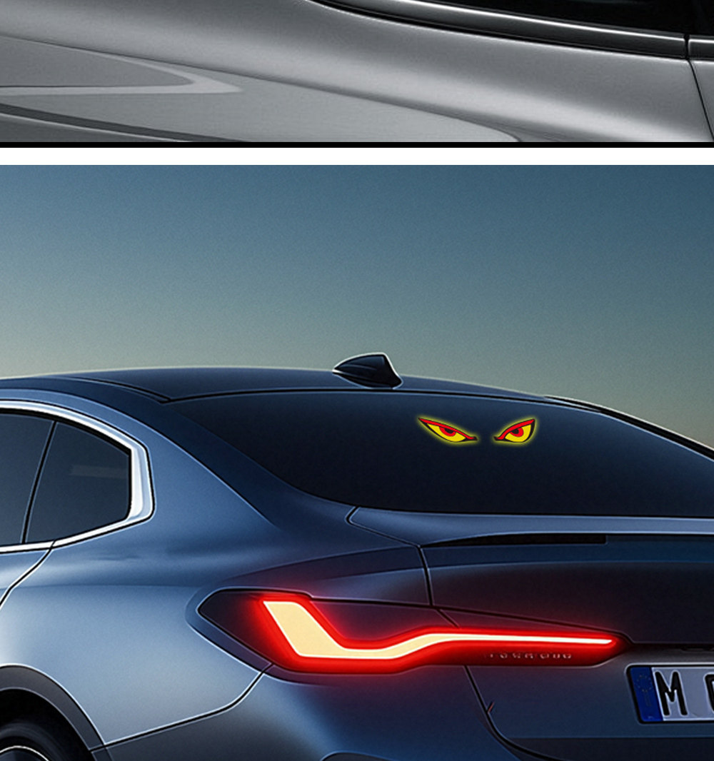 Car Solar Demon Eye Led Ambient Light Vehicle Dynamic Rear Window Demon Eye Led Sensor Light